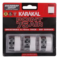 Karakal Point 75 Air Overwrap Grip 3Pack White